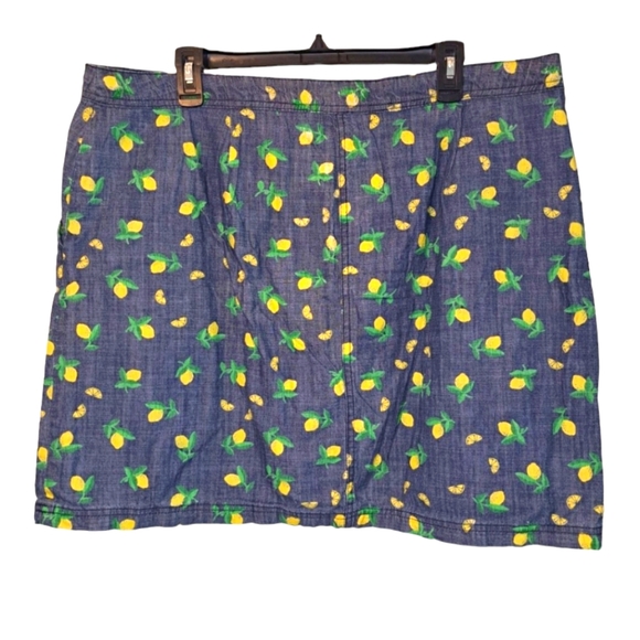 Karen Scott Denkm Lemon Print Skort Plus Size 18 - Picture 2 of 4